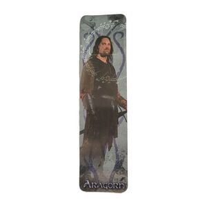 Vintage Aragorn Tab Bookmark, 2002 Lord Rings Two Towers, Y2K Movie, XTAB-622477